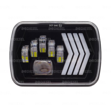 UNIDAD 12/24V IZQUIERDA LED BLANCO/DIREC 7"